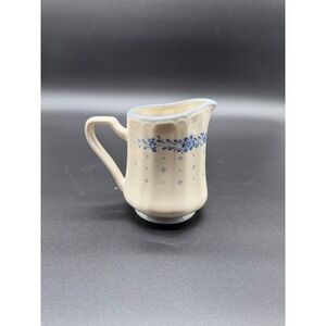 Renaissance Arcadia Blue 290 Creamer Pitcher Vintage Japan Blue Floral Ceramic